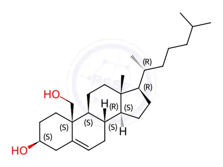 Chemical structure of 19-hydroxycholesterol