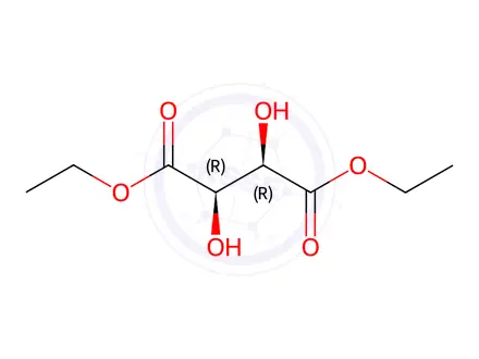 Chemical structure of L-(+)-Diethyl L-tartrate