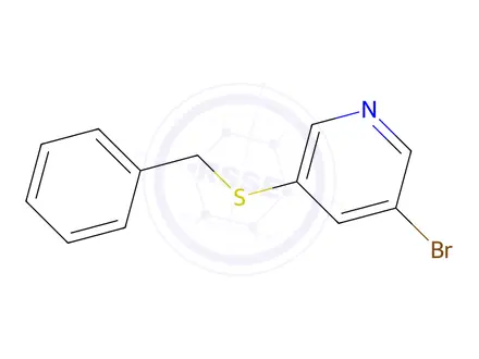 Chemical structure of 3-(benzylsulfanyl)-5-bromopyridine