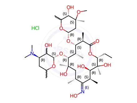 Chemical structure of Roxithromycin Impurity 3 Hydrochloride(Roxithromycin EP Impurity C Hydrochloride)