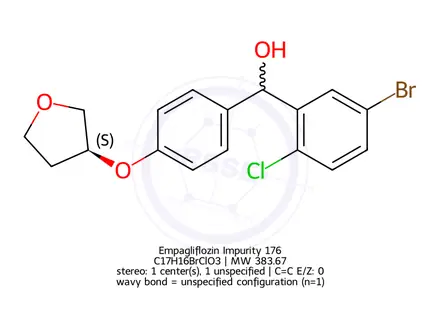 Chemical structure of Empagliflozin 5-Bromo Hydroxy Analog