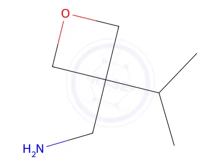 Chemical structure of 1-[3-(Propan-2-yl)oxetan-3-yl]methanamine