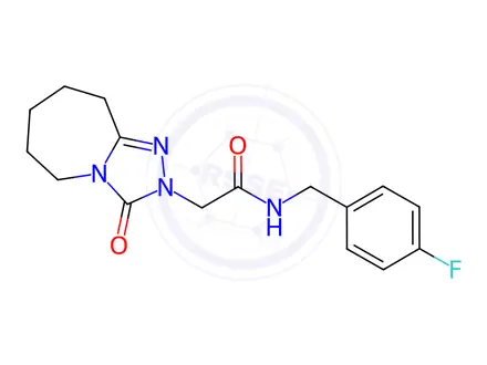 Chemical structure of n-(4-Fluorobenzyl)-2-(3-oxo-6,7,8,9-tetrahydro-3h-[1,2,4]triazolo[4,3-a]azepin-2(5h)-yl)acetamide