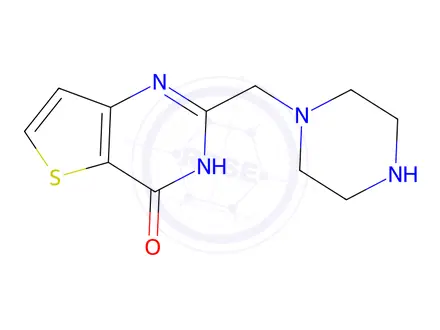 Chemical structure of 2-(piperazin-1-ylmethyl)thieno[3,2-d]pyrimidin-4(3H)-one