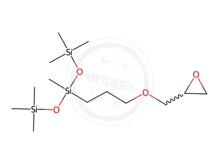 Chemical structure of (3-Glycidoxypropyl)bis(trimethylsiloxy)methylsilane