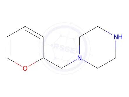 Chemical structure of Piperazine, 1-(2H-pyran-2-ylmethyl)-(9CI)