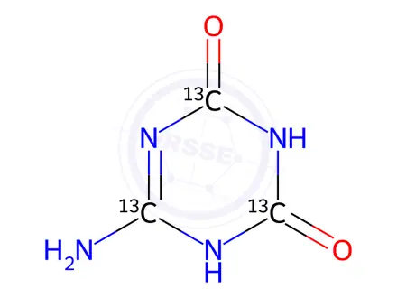 Chemical structure of Ammelide-13C3