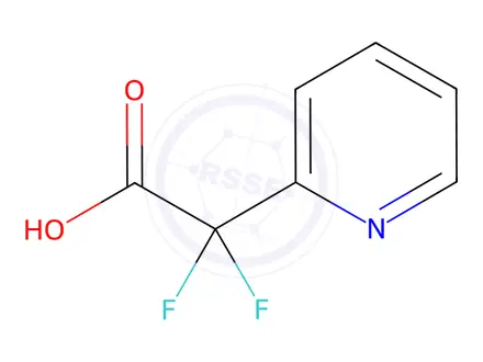 Chemical structure of 2,2-Difluoro-2-(pyridin-2-YL)acetic acid