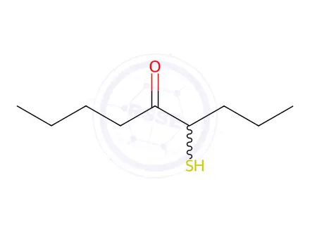 Chemical structure of 5-Nonanone, 4-mercapto-