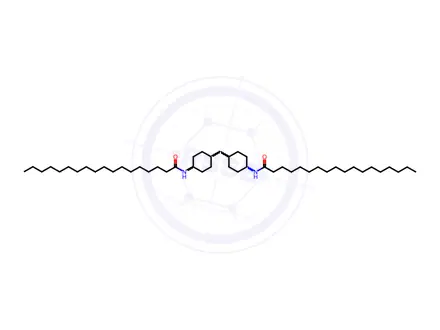 Chemical structure of N,N'-(methylenedicyclohexane-1,4-diyl)distearamide