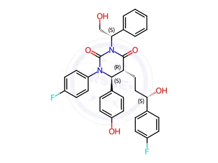 Chemical structure of Ezetimibe Triol Impurity