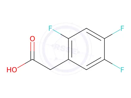 Chemical structure of 2-(2,4,5-trifluorophenyl)acetic acid