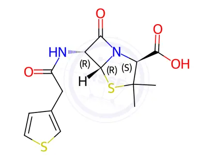 Chemical structure of Ticarcillin EP Impurity A