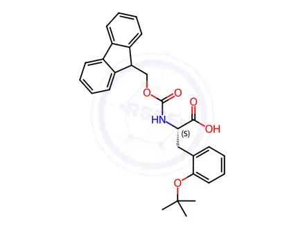 Chemical structure of Fmoc-L-o-Tyr(Ot-Bu)