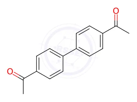 Chemical structure of 4,4'-Diacetylbiphenyl