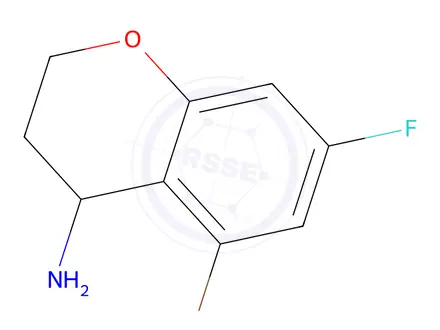 Chemical structure of 5-Bromo-7-fluorochroman-4-amine