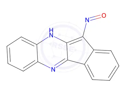 Chemical structure of 11H-Indeno[1,2-b]quinoxalin-11-one oxime