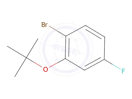 Chemical structure of 1-Bromo-2-(1,1-dimethylethoxy)-4-fluorobenzene