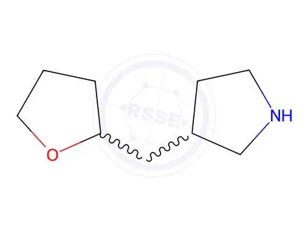 Chemical structure of 3-[(oxolan-2-yl)methyl]pyrrolidine