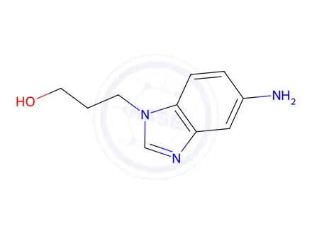 Chemical structure of 3-(5-amino-1H-benzimidazol-1-yl)-1-propanol