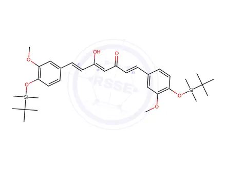 Chemical structure of Di-(tert-Butyl-dimethylsilyl) Curcumin