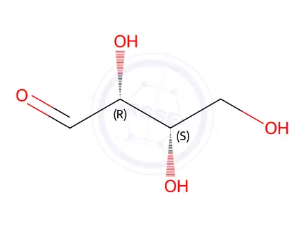 Chemical structure of L-Threose (~0.2 M in Water)