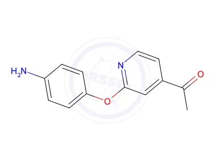 Chemical structure of 4-Acetyl-2-(4-aminophenoxy) pyridine