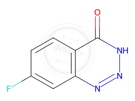 Chemical structure of 7-fluoro-3,4-dihydro-1,2,3-benzotriazin-4-one