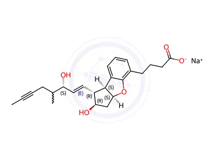 Chemical structure of Beraprost sodium