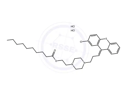 Chemical structure of Zuclopenthixol Decanoate Dihydrochloride