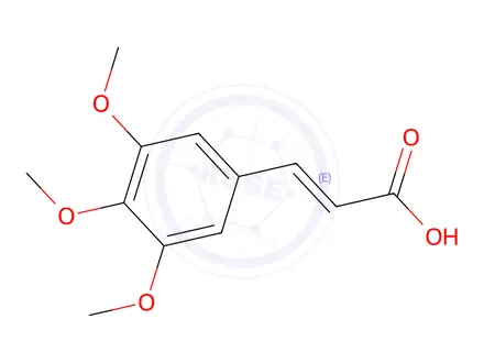 Chemical structure of 3-(3,4,5-Trimethoxyphenyl)acrylic Acid
