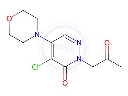 Chemical structure of 4-chloro-5-morpholino-2-(2-oxopropyl)-3(2H)-pyridazinone