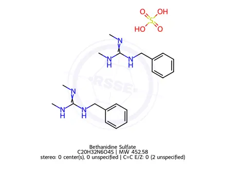Chemical structure of Bethanidine Sulfate