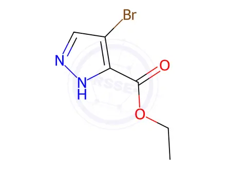 Chemical structure of Ethyl 4-Bromo-1H-pyrazole-3-carboxylate