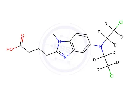 Chemical structure of Bendamustine-d8