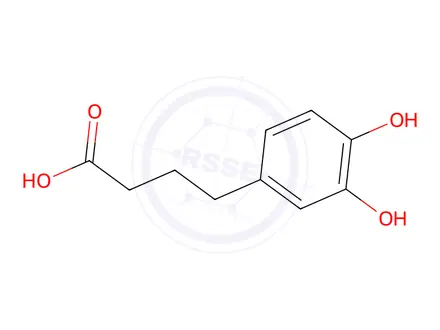 Chemical structure of 4-(3,4-Dihydroxyphenyl)butyric Acid