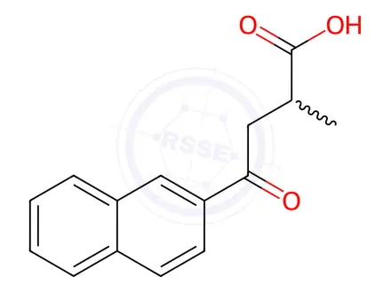 Chemical structure of 2-Naphthalenebutanoicacid, a-methyl-g-oxo-