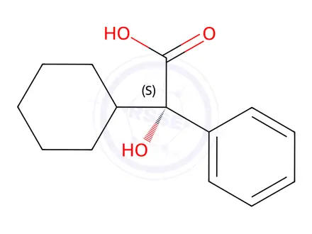 Chemical structure of (S)-2-Cyclohexyl-2-hydroxy-phenylacetic Acid