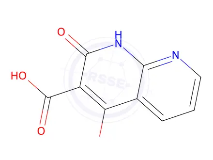 Chemical structure of 1,2-dihydro-4-hydroxy-2-oxo-1,8-Naphthyridine-3-carboxylic acid