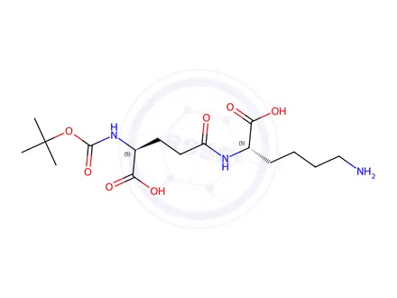 Chemical structure of Boc-Glu(Lys-OH)-OH