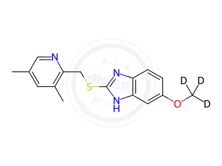 Chemical structure of 4-Desmethoxy Omeprazole-d3 Sulfide