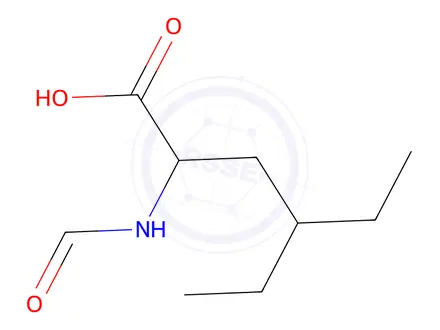 Chemical structure of 4-Ethyl-2-formamidohexanoic acid