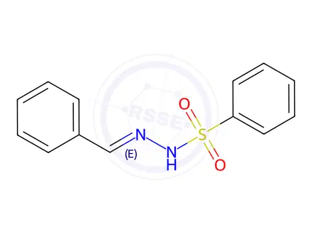 Chemical structure of (E)-N'-benzylidenebenzenesulfonohydrazide