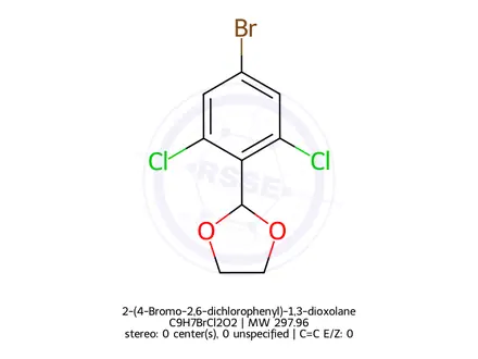 Chemical structure of 2-(4-Bromo-2,6-dichlorophenyl)-1,3-dioxolane
