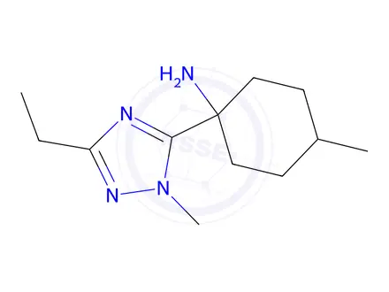 Chemical structure of 1-(3-Ethyl-1-methyl-1h-1,2,4-triazol-5-yl)-4-methylcyclohexan-1-amine
