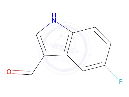 Chemical structure of 5-FLUOROINDOLE-3-CARBOXALDEHYDE