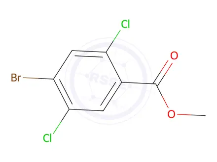 Chemical structure of methyl 4-bromo-2,5-dichlorobenzoate
