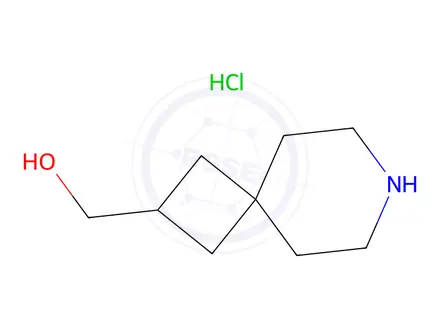 Chemical structure of 7-azaspiro[3.5]nonan-2-ylmethanol;hydrochloride