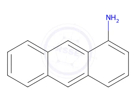 Chemical structure of 1-Aminoanthracene