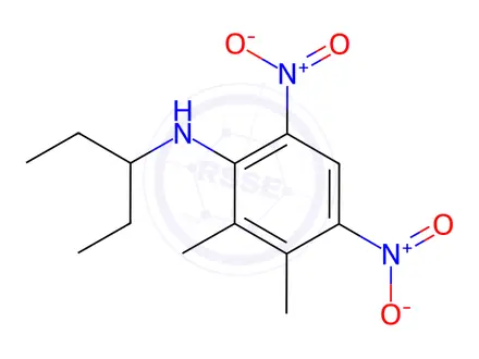 Chemical structure of 2,3-Dimethyl-4,6-dinitro-N-(pentan-3-yl)aniline